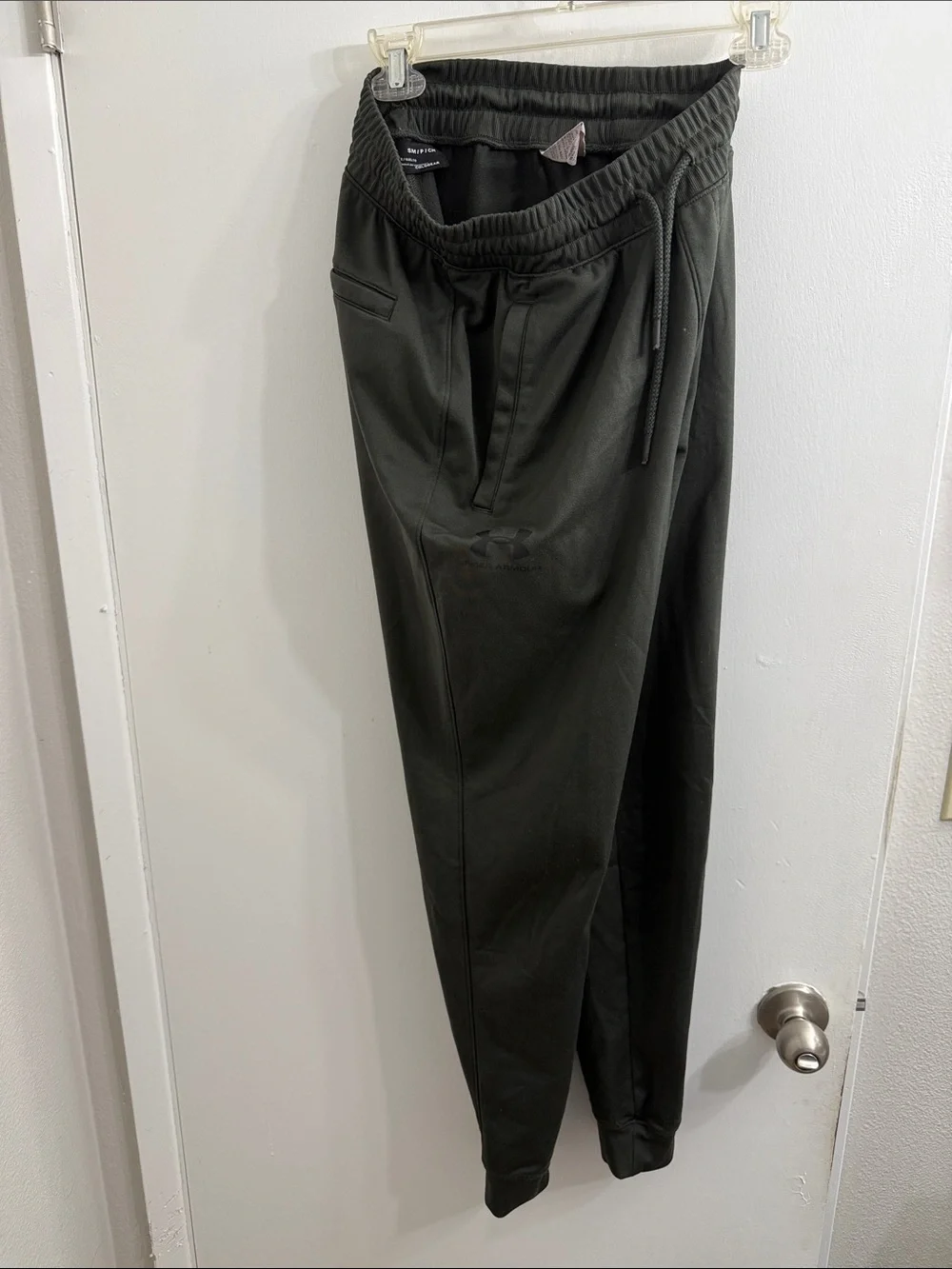 Under Armour Men's Olive Green Joggers with Drawstring Waist